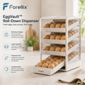 Forellix™ EggVault Roll-Down Dispenser – Smart Egg Storage Organizer