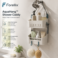 Forellix™ AquaHang Shower Caddy – Adjustable Hanging Shower Organizer